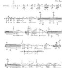 "TRAURIGES KIND", "Stück für Altusophon (2012)", "Yi'ran Zhao". Grafik mit Notenschrift und musikalischen Anweisungen.