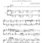 "Six mélodies pour le cor à pistons avec accompagnement de piano" von Charles Gounod, Partitur für Horn und Klavier.