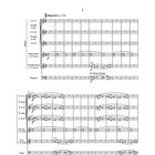 Notenblatt mit Titel "Sinfonietta", Bewegung "I", Allegretto. Enthält musikalische Notation für Bläser und Schlagzeug.