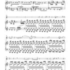 "Tranquillo, ma ritmico". Ein Notenblatt mit zahlreichen Musiknoten und Taktstrichen.