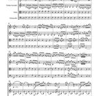 "Quartetto I F-Dur, Allegro moderato" von Carl Friedrich Abel. Notenblatt für Streicher mit vier Systemen.