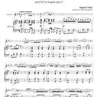 Notenblatt mit der Überschrift "FANTAISIE pour le Cor Anglais opus 7" von Auguste Véry, bearbeitet von Bodo Koenigsbeck.