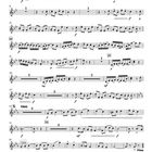 Notenblatt mit Titel "Dobřejovická Polka" für B Flügelhorn, Arr. von Pavel Franc, moderates Tempo.