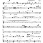 Notenblatt mit dem Titel „Katharos Ouvertüre“ für B-Trompete von Johan Fintzer. Enthält musikalische Anweisungen.