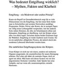 Titel: "Was bedeutet Entgiftung wirklich? – Mythen, Fakten und Klarheit". Diskutiert Entgiftung und Körpersysteme.