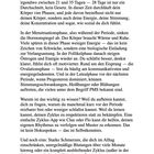 Der Text beschreibt den Menstruationszyklus, seine Phasen und deren Auswirkungen auf Energie, Stimmung und Konzentration.