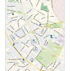 Stadtplan von Casablanca, zeigt Straßen wie Rue de Tznit, Bd. Mohamed Zerktouni, Orte wie Sacré-Coeur, Park der Arabischen Liga.