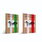 Links: „Charlotte Perriand The Art of Dwelling“, rechts: „Charlotte Perriand Die Kunst des Wohnens“. Beide Bücher zeigen eine Liege.