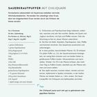 SAUERKRAUTPUFFER MIT CHILIQUARK. Fermentierte Lebensmittel enthalten Milchsäurebakterien. Verwenden Sie rohes Kraut für die Zubereitung.