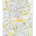 Seite 134, Essen. Karte von Essen Zentrum mit Straßen und Sehenswürdigkeiten wie Philharmonie und Grillo-Theater.