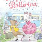 "Angelina Ballerina" und "Angelina Ballerina’s Ballet Tour." Zwei Mäuse tanzen vor einem Bus. Eine trägt ein rosa Tutu.