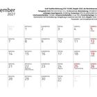Kalender für Dezember 2027 mit detaillierten Informationen über ein Groß-Tanklöschfahrzeug der Feuerwehr Hannover.