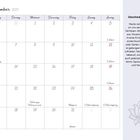 Dezember 2027 Kalender. Rechts: "Abschied und Ruhe" mit Text über Vertrauen und Ruhe. Feiertage sind eingetragen.