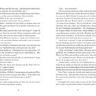 Seitenzahlen 56 und 57. Dialog über Segeln, Verletzungen und Lebenslektionen. Erwähnt Ari, Babás und Lysander.