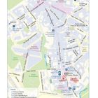 Stadtplan von Pordenone mit Straßen wie Corso Giuseppe Garibaldi, Viale Trieste, und Sehenswürdigkeiten wie Rathaus und Museo Civico d'Arte.