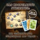 "Das kooperative Stichspiel: Mit 25 Etappen! Ihr gewinnt nur gemeinsam als Team!" Landkarte, Spielkarten.