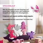 Spielverlauf: Start mit längerem Stehen. Würfeln, dann stapeln. Gewonnen ist, wer zuerst kein Tier mehr hat. Bunte stapelbare Tiere.