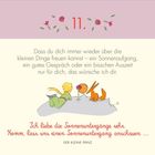 11. Dass du dich immer wieder über die kleinen Dinge freuen kannst – ein Sonnenaufgang, ein gutes Gespräch. Illustration.