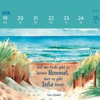 Kalenderwoche 16: April 19-25. Zitat von Jules Renard über Himmel auf Erden. Malerische Dünen am Meer.