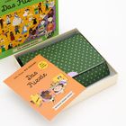 "Little People, BIG DREAMS", "Das Puzzle", "Begegne deinen Helden". Illustrationen von Menschen und ein Puzzle in einer Box.