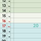 Kalender für Mai 2027 mit farbigen Feldern für Feiertage. Wochenenden rot markiert, Notizen über Feiertage am Ende.