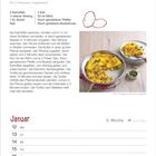 Wirsing-Kartoffel-Tortilla Rezept mit Zutatenliste. Kalender: Januar 2026, Woche 3. Montag, 12. bis Sonntag, 18.