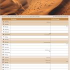 Kalenderblatt Mai 2027 mit Terminen und Geburtstagen. Foto zeigt Sanddünen in Namibia.