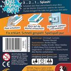 Inhalt: 12 Würfel, 1 Wertungsblock, 1 Spielanleitung. Die Dice Pool Party beginnt in 3... 2... 1... Splash! Fix erklärt. Schnell gespielt. Spielspaß pur. Pool schütteln! Blick auf die Würfel erhaschen! Kategorie wählen und punkten! Logo von Deep Print Games und Pegasus Spiele. Altersangaben: 8+, 10-20 Minuten, 2-8 Spieler. Verkaufsinformationen und Warnhinweise für Kinder unter 36 Monaten.