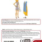 "Ersatzteilservice: Du hast ein Qualitätsprodukt gekauft... Website: www.pegasus.de/ersatzteilservice"  
Illustration: Frau betrachtet Kleid an einer Schneiderpuppe.