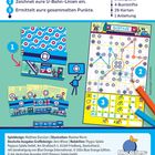 NEXT STATION PARIS: Plant das U-Bahn-Netz von Paris. Wer die Kriterien am besten erfüllt, gewinnt. Logo von Pegasus Spiele.