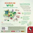 "AB DURCH DEN WALD" ist ein Spiel für 2-4 Kinder. Es geht darum, Rotkäppchen durch den Wald zu führen.