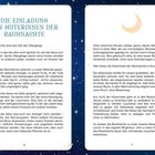 Titel: "DIE EINLADUNG DER HÜTERINNEN DER RAUHNÄCHTE". Text beschreibt den Übergang der Rauhnächte und ihre Bedeutung.