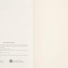 Text: "OUR MANIFESTO. At Moleskine we believe in the timeless power of handwriting as an essential..."  
Rechte Seite leer.