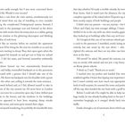 Es handelt sich um zwei Buchseiten mit der Seitennummerierung 4 und 5 unten. Der Text beschreibt eine lange Taxifahrt, das Aussteigen, den Gepäcktransport und Gedanken des Erzählers.