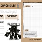 "Cave Chronicles" oben, gefolgt von Fragen zu Abenteuern in der Tiefe. Rechts ein Bereich für Zeichnungen.