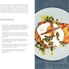 Veal Holstein: Rezept für vier Personen mit Zutatenliste und Zubereitung. Rechts ein Teller mit Schnitzel, Spiegelei, Anchovis.