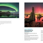 "RUNNER-UP: CELESTIAL ARCH, Luis Vilariño (Spain), Stokksnes, Iceland, 9 December 2024." Links bogenförmige Polarlichter. Rechts rote Aurora.