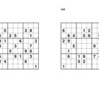 198, 199. Zwei Sudoku-Rätsel, jeweils in einem 9x9-Gitter. Links fehlt weniger, rechts etwas mehr.