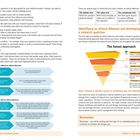Ethical issues include moral principles. The funnel approach narrows your focus to identify an ethical dilemma.