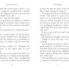Seite 12 bis 13, Auszug aus "The Rescuers", Kapitel "The Meeting". Dialoge über einen Gefangenen und dessen Rettung.