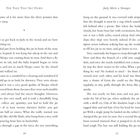 "The Tree That Sat Down" und "Judy Meets a Stranger" sind Titel. Zwei Seiten mit gedrucktem Text über Judy und Tiere.