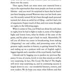 Text: "RELOADED." Der Text spricht über Anekdoten, Supermärkte, Rugby-Erfahrungen, persönliche Turbulenzen und Dankbarkeit. 