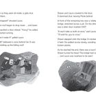 Texte: Dialoge und Handlungen von Laura, Shawn, und Monk. Illustrationen: Personen in gefährlicher Umgebung mit Brücke und fallendem Dach.