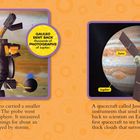 Galileo fotografierte Jupiter. Juno erreichte Jupiter 2016. Links das Galileo-Raumschiff, rechts Juno vor Jupiter.