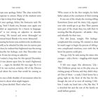 "The Giver" von Lois Lowry. Zwei Seiten Fließtext aus dem Buch mit Dialogen und Gedanken der Figuren Jonas und Lily.