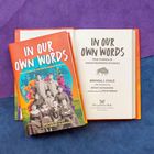 „IN OUR OWN WORDS: TRUE STORIES OF INDIAN BOARDING SCHOOLS“ steht auf dem Cover und der ersten Seite.
