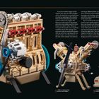 Text zu Cutaway-Modellen und Motoren, inklusive Beschreibungen von Arbeitsvorgängen eines Viertaktmotors. Abbildungen: Motorenmodelle.
