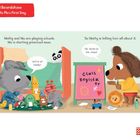 "Matty and Mo are playing schools. Mo is starting preschool soon. We’re all ready! Ok, listen to me, class!" Spielende Tiere.