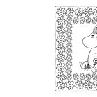 Eine Illustration: Eine fröhliche, nilpferdartige Figur sitzt mit Blumen umgeben in einem Blumenrahmen.