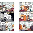 Zwei Personen unterhalten sich über eine vermeintlich spukende Wohnung und vermisste Zeit mit einem Freund. Stufen und Klopfgeräusche.